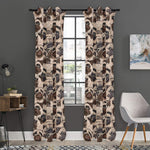 Cute Pug Pattern Print Curtain