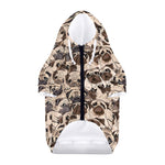 Cute Pug Pattern Print Dog Zip Up Hoodie