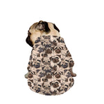 Cute Pug Pattern Print Dog Zip Up Jacket