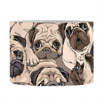 Cute Pug Pattern Print Drum Lamp Shade