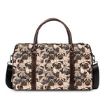 Cute Pug Pattern Print Duffle Bag