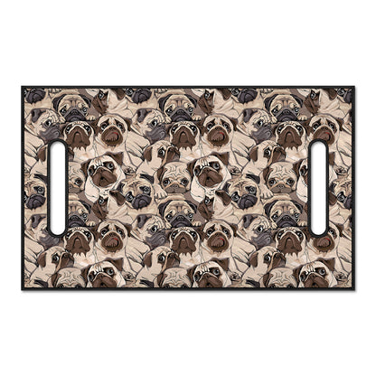 Cute Pug Pattern Print Golf Cart Seat Cover