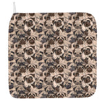 Cute Pug Pattern Print Hand Towel