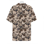 Cute Pug Pattern Print Hawaiian Shirt