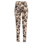 Cute Pug Pattern Print High-Waisted Pocket Leggings