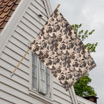 Cute Pug Pattern Print House Flag