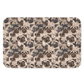 Cute Pug Pattern Print Indoor Door Mat