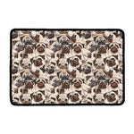 Cute Pug Pattern Print Kitchen Mat