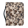 Cute Pug Pattern Print Leather Bible Cover