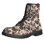 Cute Pug Pattern Print Backpack