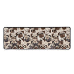 Cute Pug Pattern Print Long Kitchen Mat