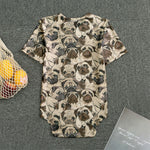 Cute Pug Pattern Print Men's Bodysuit
