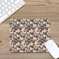 Cute Pug Pattern Print Mouse Pad