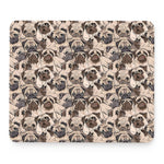 Cute Pug Pattern Print Mouse Pad
