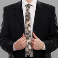 Cute Pug Pattern Print Necktie