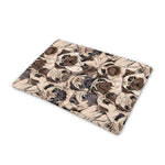 Cute Pug Pattern Print Pet Cooling Mat Cover