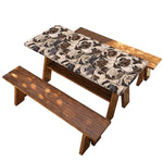 Cute Pug Pattern Print Picnic Table Cover
