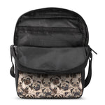 Cute Pug Pattern Print Rectangular Crossbody Bag