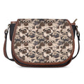 Cute Pug Pattern Print Saddle Bag