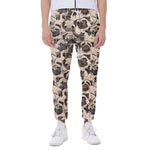 Cute Pug Pattern Print Scuba Joggers