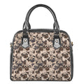 Cute Pug Pattern Print Shoulder Handbag