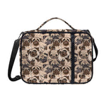 Cute Pug Pattern Print Shoulder Strap Bible Bag