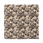 Cute Pug Pattern Print Silk Bandana