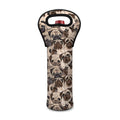 Cute Pug Pattern Print Single Neoprene Wine Tote
