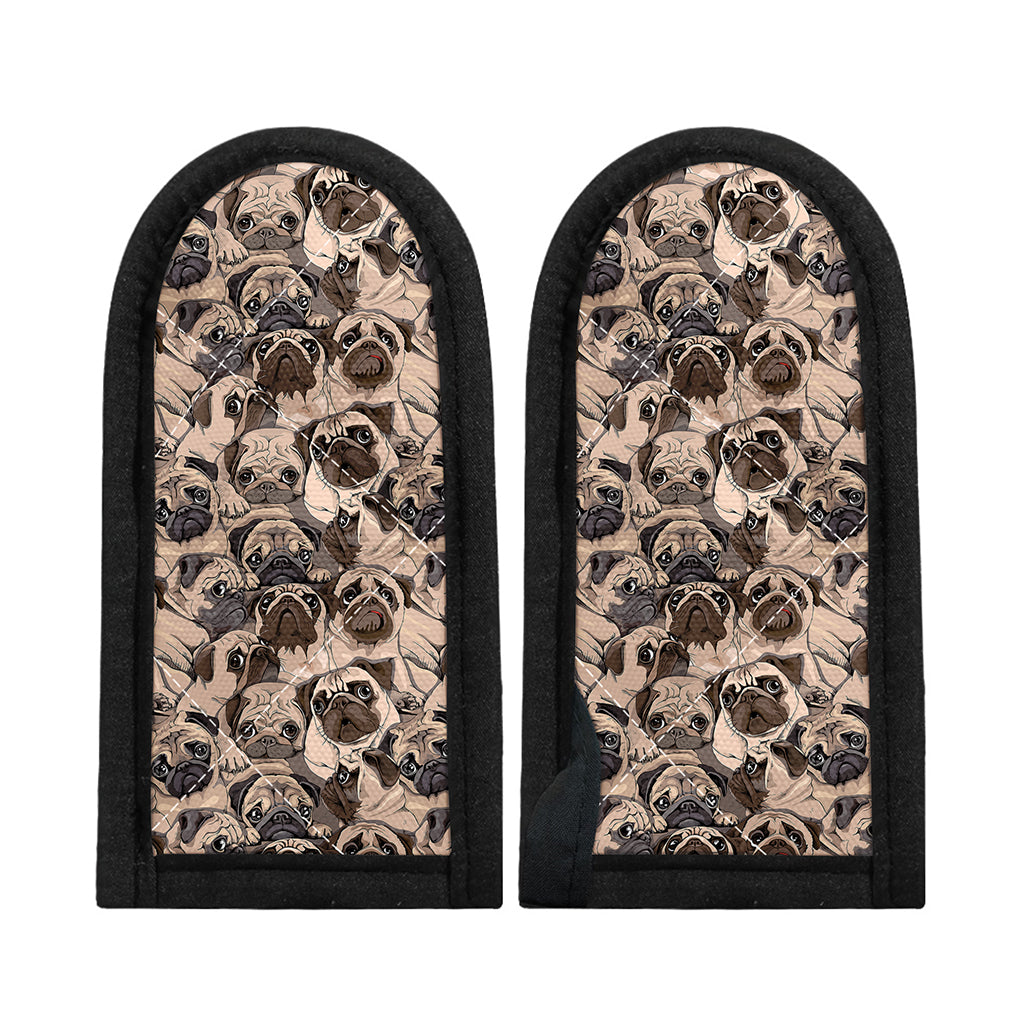Cute Pug Pattern Print Skillet Handle Cover
