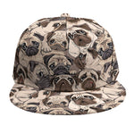 Cute Pug Pattern Print Snapback Cap