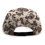 Cute Pug Pattern Print Snapback Cap