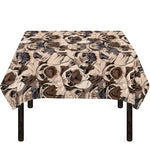 Cute Pug Pattern Print Tablecloth