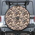 Cute Pug Pattern Print Tire Cover With Camera Hole