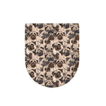 Cute Pug Pattern Print Toilet Lid Cover
