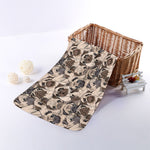 Cute Pug Pattern Print Towel