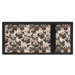 Cute Pug Pattern Print Trifold Wallet