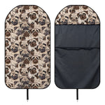 Cute Pug Pattern Print Waterproof Car Seat Cover