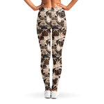 Cute Pug Pattern Print Women's Leggings
