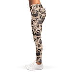Cute Pug Pattern Print Women's Leggings