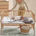 Cute Pug With Glasses Print Baby Crib Sheet