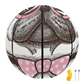 Cute Pug With Glasses Print Basketball