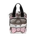 Cute Pug With Glasses Print Bible Tote Bag