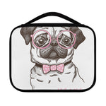 Cute Pug With Glasses Print Classic Bible Case