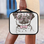 Cute Pug With Glasses Print Classic Bible Case