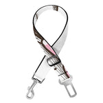 Cute Pug With Glasses Print Dog Seat Belt