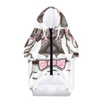 Cute Pug With Glasses Print Dog Zip Up Hoodie