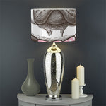 Cute Pug With Glasses Print Drum Lamp Shade