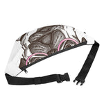 Cute Pug With Glasses Print Fanny Pack