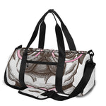 Cute Pug With Glasses Print Gym Bag