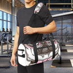 Cute Pug With Glasses Print Gym Bag